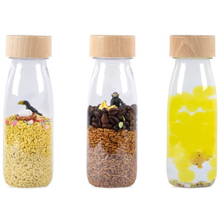 Zestaw 3 butelek sensorycznych - TROPIKI / Petit Boum