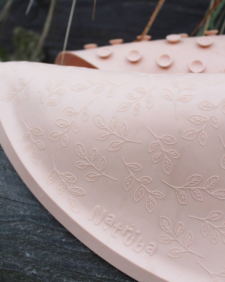 Antypoślizgowa mata do kąpieli - róż / Natruba