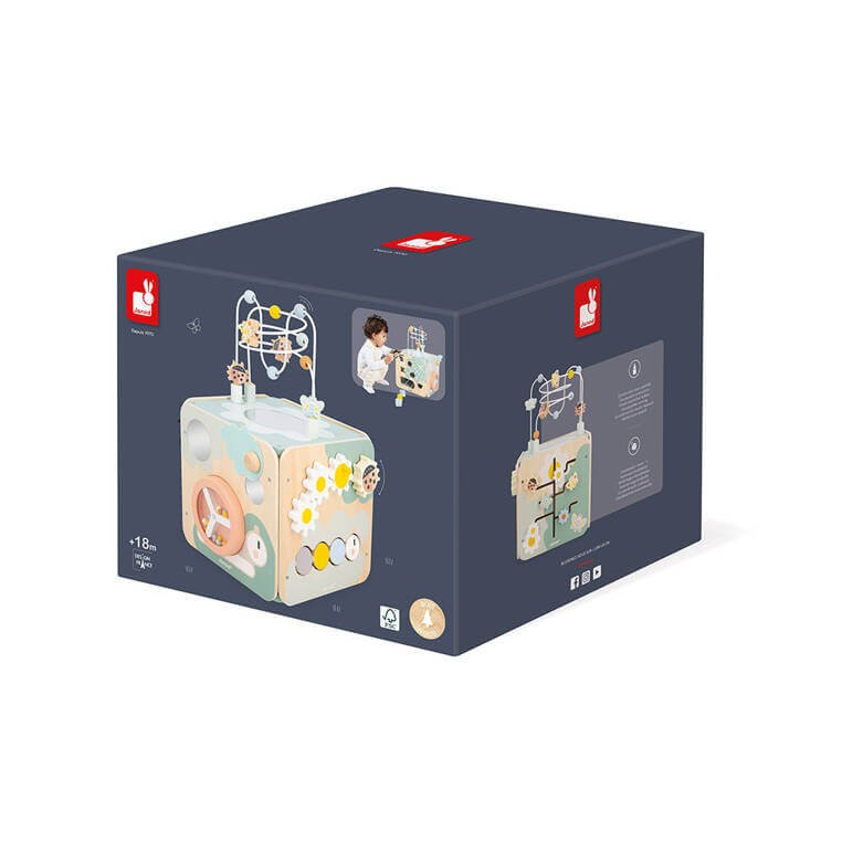 Wielofunkcyjna kostka edukacyjna z pętlą duża Sweet Cocoon / Janod