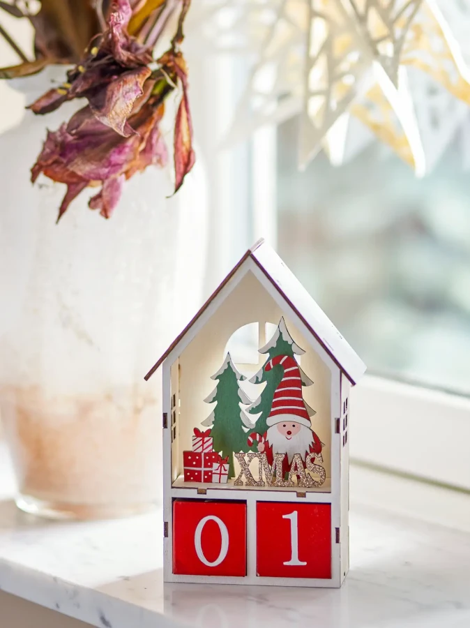 Kalendarz z przekładanymi numerkami Edmund - Red / Bloomingville Mini