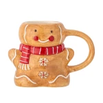 Dziecięcy kubek z kamionki w kształcie piernika - Ginnie, Brown / Bloomingville Mini