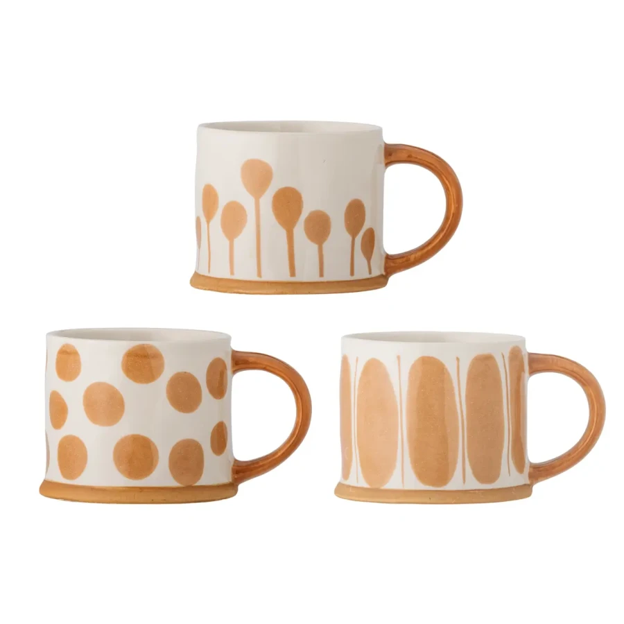 Zestaw kubków Linora - Brown / Bloomingville Mini