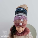 Czapka zimowa merino LILAC / Patulove