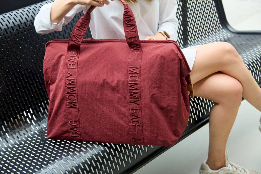 Torba Mommy bag Signature Urban Burgundy / Childhome