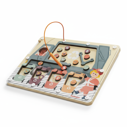 Układanka magnetyczna Segregowanie śmieci, 3+  / TOPBRIGHT