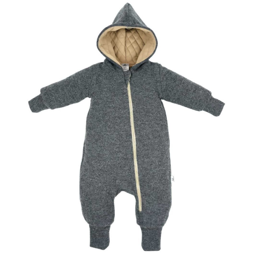 Kombinezon z wełny merino - GRAPHITE / Patulove