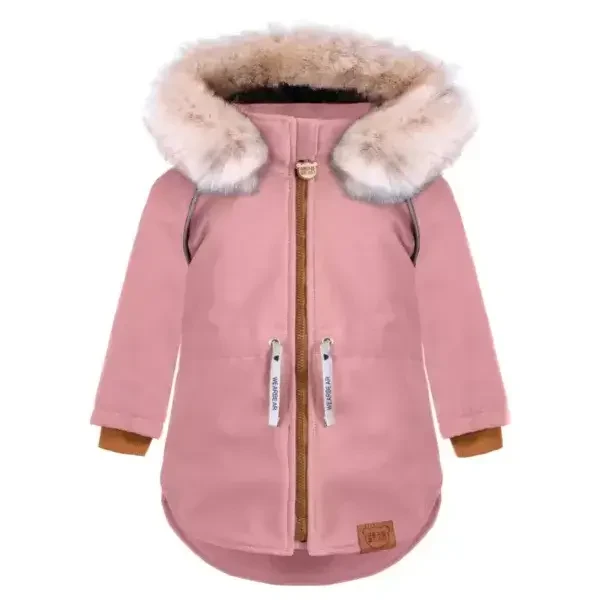 Zimowa kurtka dziecięca z ociepleniem Thinsulate - różowa / Strojmisie