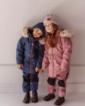 Zimowa kurtka dziecięca z ociepleniem Thinsulate - różowa / Strojmisie