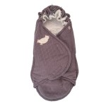 Polarowy zimowy śpiworek do wózka, wrzosowy Fleece Mauve / Lodger