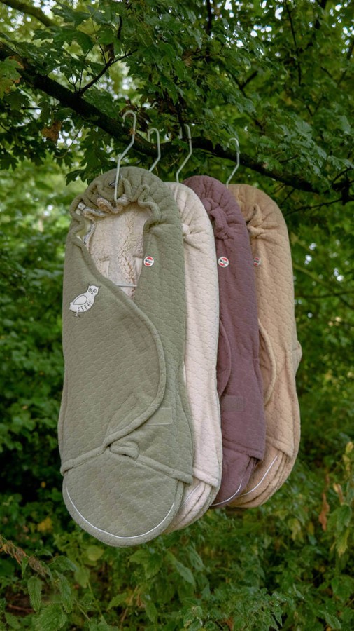 Polarowy zimowy śpiworek do wózka, wrzosowy Fleece Mauve / Lodger