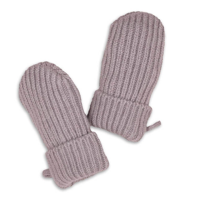 Rękawiczki dziecięce z wełny merino 100% - Rose / Lodger