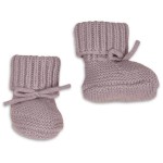 Buciki niechodki z wełny merino 100% - Rose / Lodger