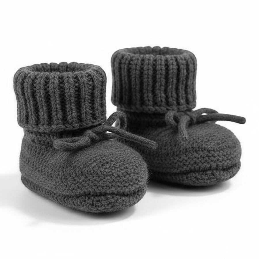 Buciki niechodki z wełny merino 100% - Pigeon / Lodger