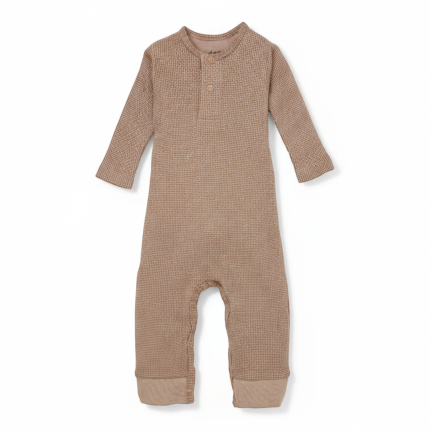 Pajacyk piżamka niemowlęca bawełniana Ciumbelle - Beige / Lodger