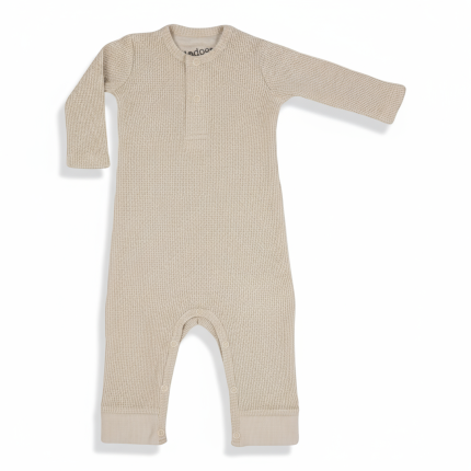 Pajacyk piżamka niemowlęca bawełniana Ciumbelle - Ivory / Lodger