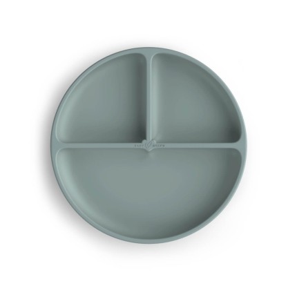 Trójdzielny talerz silikonowy z przyssawką - Ether / Babysteps