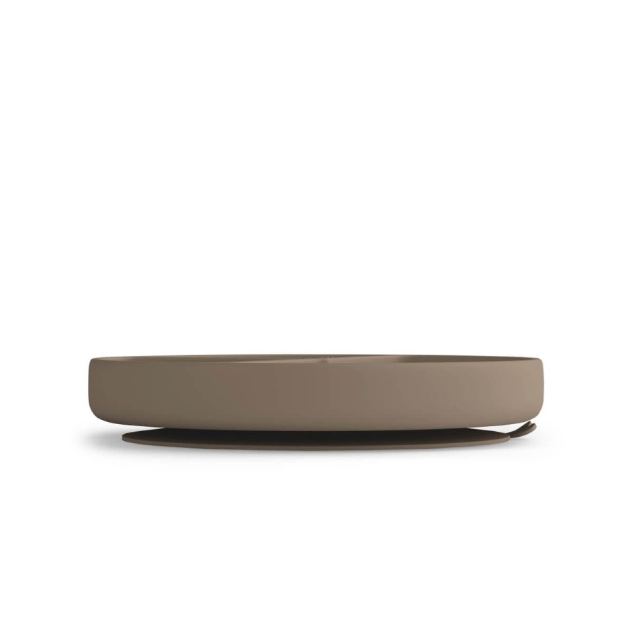 Trójdzielny talerz silikonowy z przyssawką - Natural / Babysteps