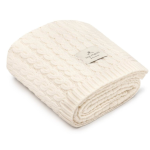 Ciepły kocyk ze 100% wełny merino cream - premium collection / My Memi