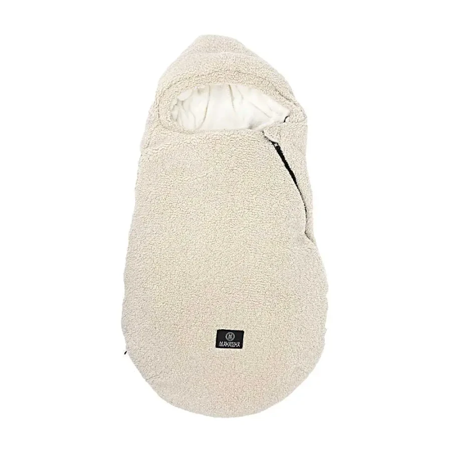 Śpiworek do wózka 0-12m. Alpaka – Ivory / Makaszka