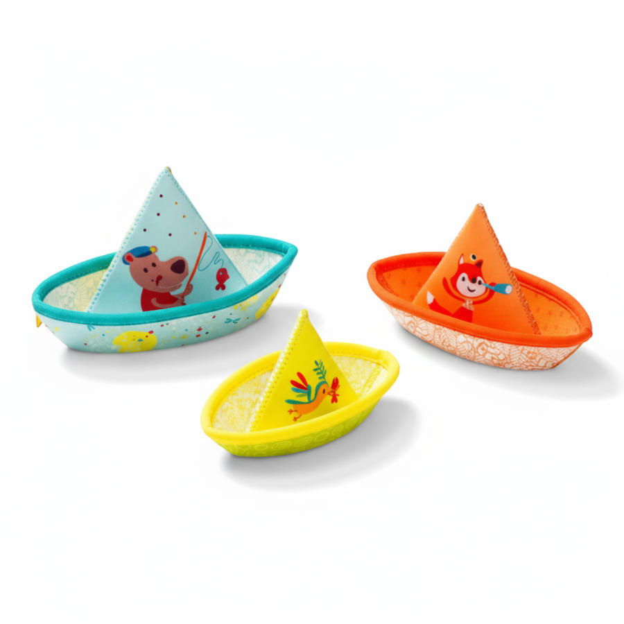 3 łódeczki do kąpieli 6 m+ / Lilliputiens