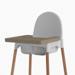 Mata silikonowa do krzesełka IKEA Antilop - Natural / Babysteps