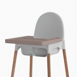 Mata silikonowa do krzesełka IKEA Antilop - Pink / Babysteps