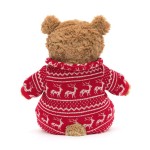 Miś Bartłomiej w Zimowej Piżamce 26 cm / Jellycat