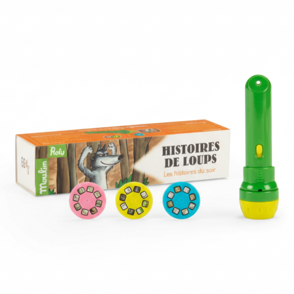 Latarka - projektor PRZYGODY WILKA / Moulin Roty