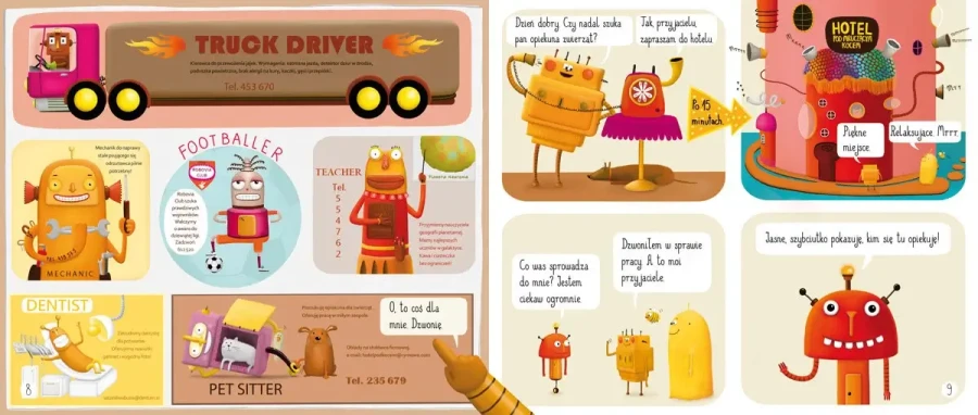 Zwierzęta domowe i zawody. Pops i Boti uczą angielskiego / Nasza Księgarnia