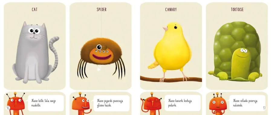 Zwierzęta domowe i zawody. Pops i Boti uczą angielskiego / Nasza Księgarnia