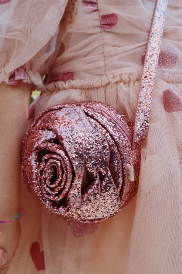 Torebka dziecięca Rose - Glitter Rose / Konges slojd