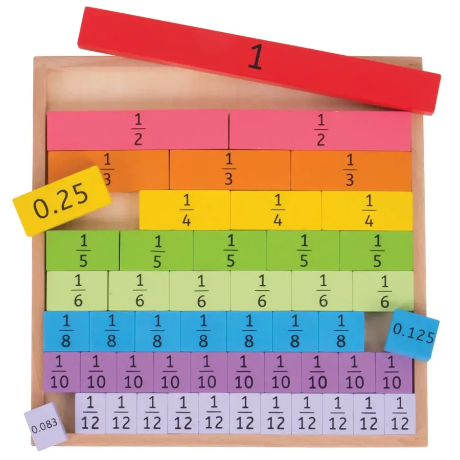 Drewniana układanka - ułamki / Bigjigs Toys