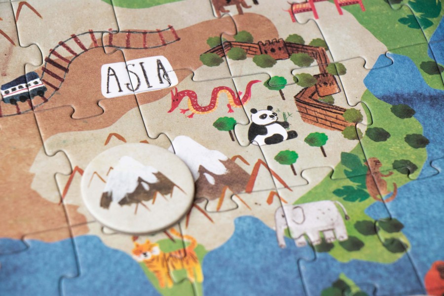 Puzzle z grą obserwacyjną Odkryj Świat / Londji