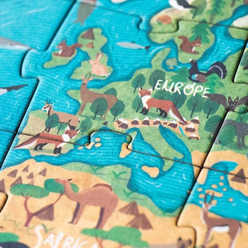 Puzzle z grą obserwacyjną Animal Planet / Londji