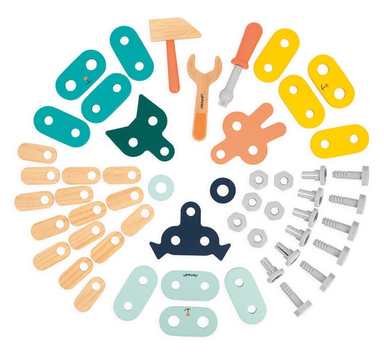 Drewniane zwierzątka do składania Brico'Kids 3+ / Janod