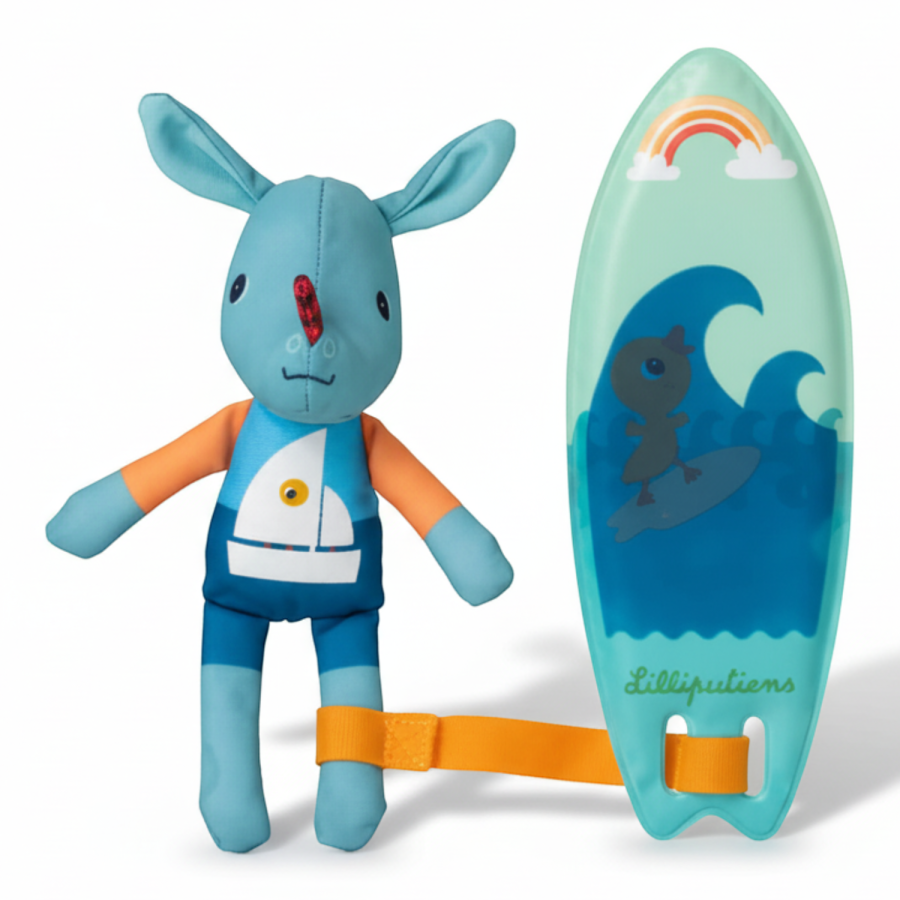 Magiczna przytulanka do kąpieli surfer Smok Joe 12 m+ / Lilliputiens