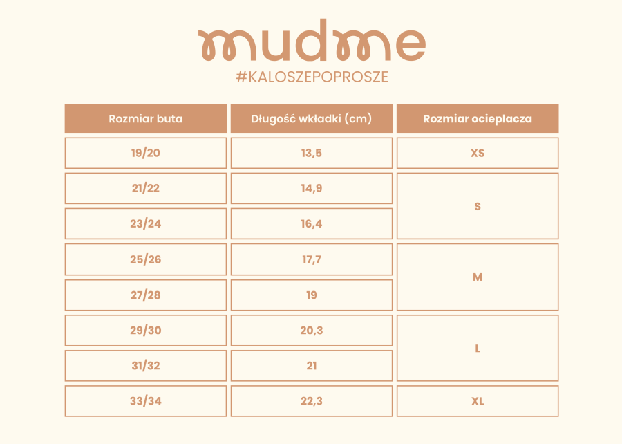 Kalosze dziecięce - sand beige / Mudme