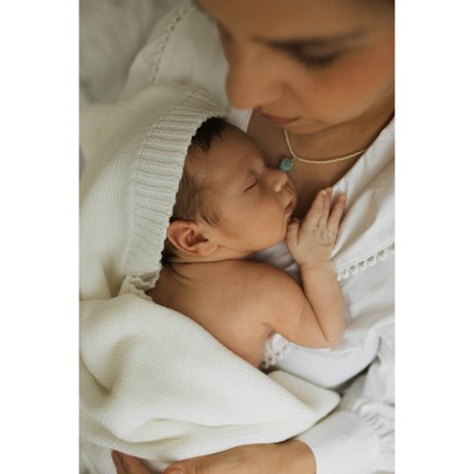 Kocyk Merino Kyoto - kokosowy / Yarnami