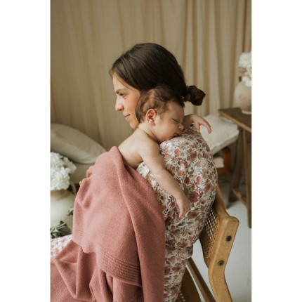 Kocyk Merino Kyoto - różany / Yarnami