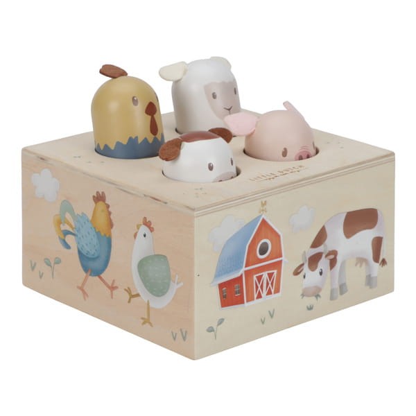 Drewniana zabawka pop-up Little Farm FSC / Little Dutch
