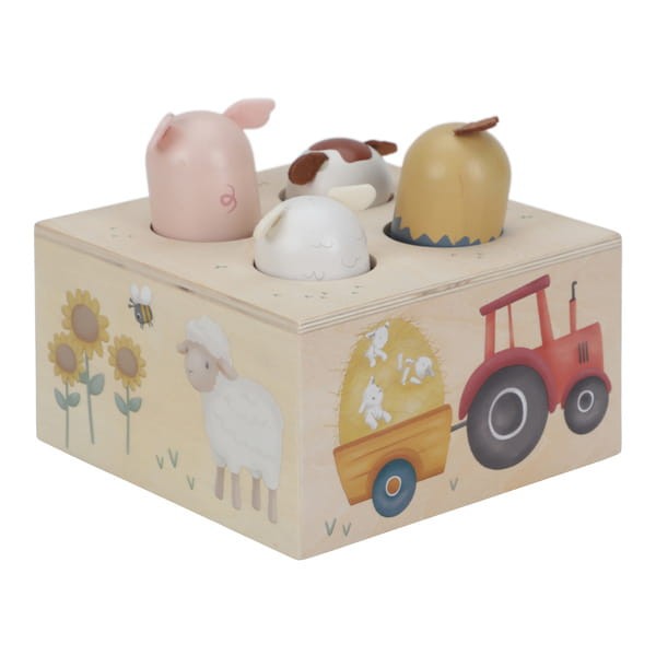 Drewniana zabawka pop-up Little Farm FSC / Little Dutch