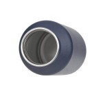 Bidon ze stali nierdzewnej z ustnikiem i uchwytem Little Gang, 500 ml - Smile navy / Lassig