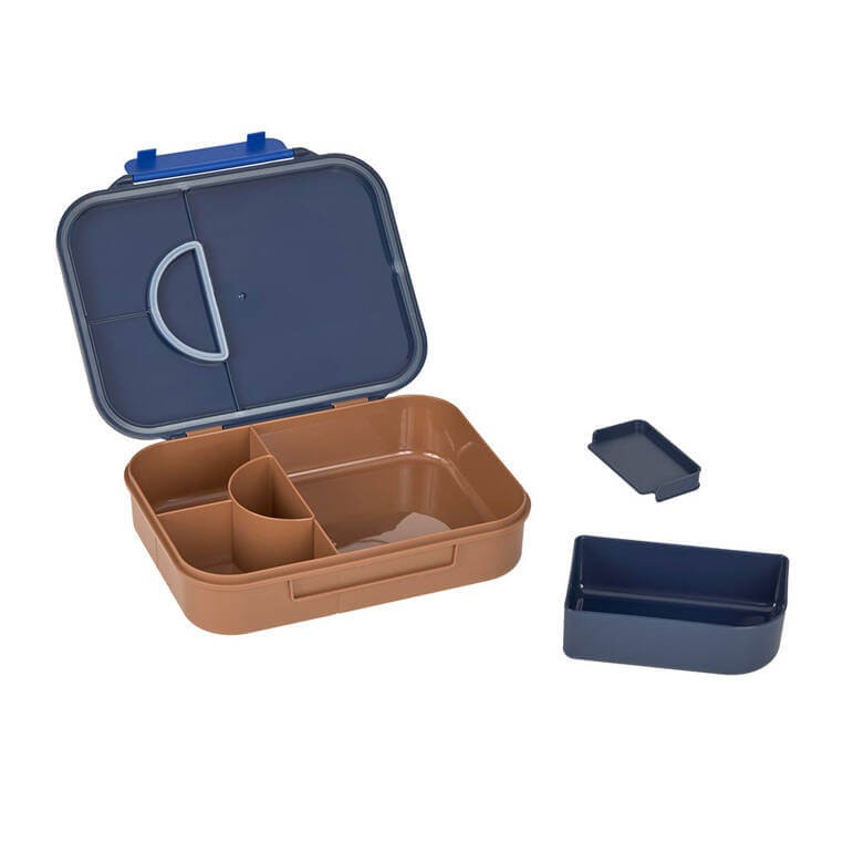 Lunchbox Bento z przegródkami Little Gang - Smile navy / Lassig