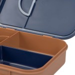 Lunchbox Bento z przegródkami Little Gang - Smile navy / Lassig