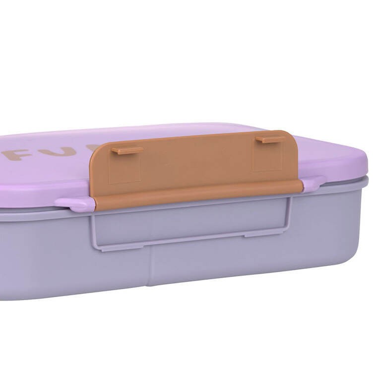 Lunchbox Bento z przegródkami Little Gang - Heart lilac / Lassig