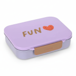 Lunchbox Bento z przegródkami Little Gang - Heart lilac / Lassig