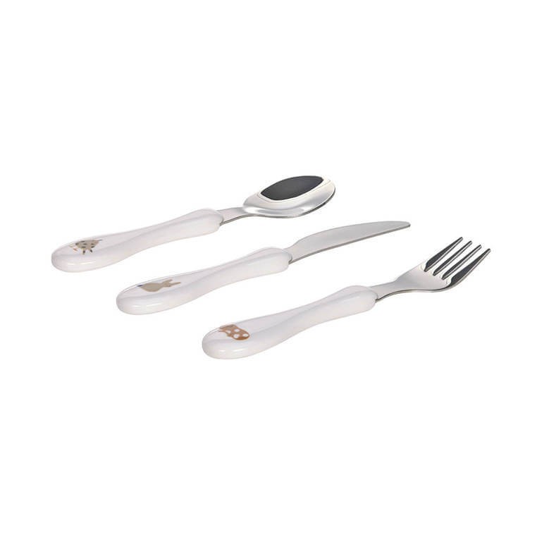 Zestaw sztućców ze stali nierdzewnej Little Mateys - royal blue / Lassig