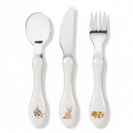 Zestaw sztućców ze stali nierdzewnej Little Mateys - spicy orange / Lassig