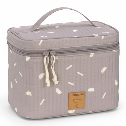 Kuferek podróżny na akcesoria Blocks taupe / Lassig