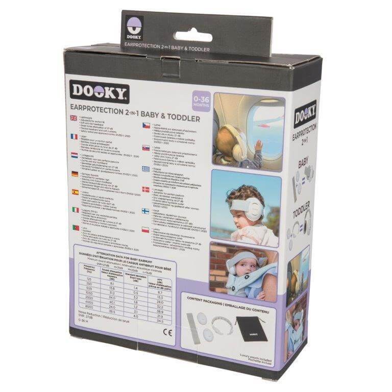 Słuchawki ochronne 2w1 Baby&Junior 0-12 lat / DOOKY Baby